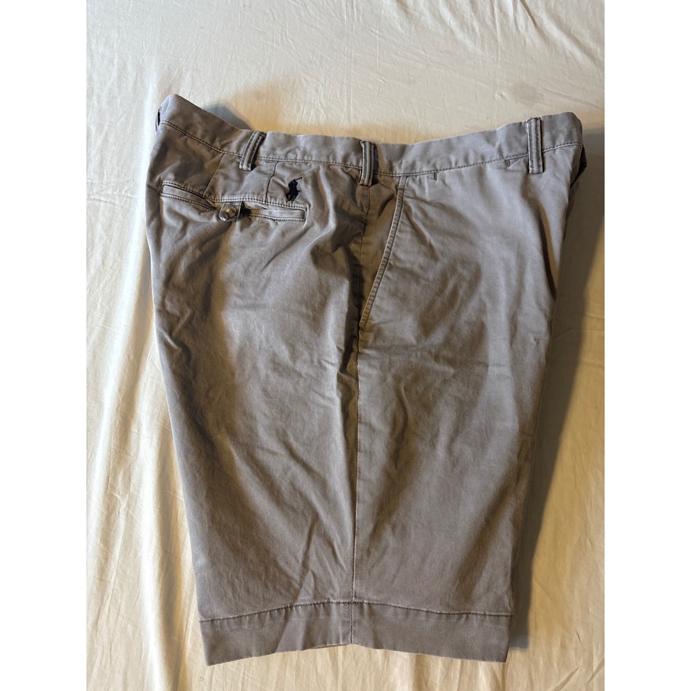 Polo Ralph Lauren‎ Chino Shorts Mens 38 Gray Excellent Classic Fit Cotton Twill